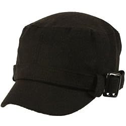 Winter Buckle Belt Cadet Military Castro Hat Cap Black
