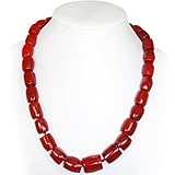 Red Genuine Bamboo Coral Necklace(Medium size-Beads) [Jewelry]