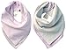 Kishu Baby Girl's Reversible Bandana Bib 3-Pack Set B, Multicolor, One Size