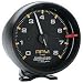 Autometer (233903 5) Autogauge Series Tachometers - (5) W/ Internal shift-light (10,000 RPM) - Pedestal Mount - Chrome pod w/ Black gauge