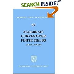 Algebraic Curves Over Finite Fields: Error-correcting Codes and Exponential Sums (Cambridge Tracts in Mathematics): Error-correcting Codes and Exponential Sums (Cambridge Tracts in Mathematics)