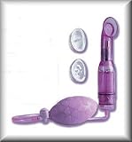 Women's Wireless Clitoral Pump With Hygienically Superior Interchangeable Sleeves - Purple