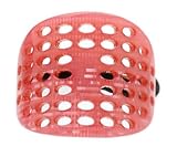 France Luxe Netting Oval Ponytail Holder - Shimmer Pink