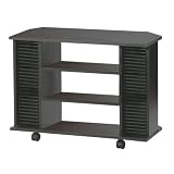 Contemporary Corner TV Cart - Black
