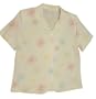 Alfred Dunner Wish You Were Here Floral Blouse White 12