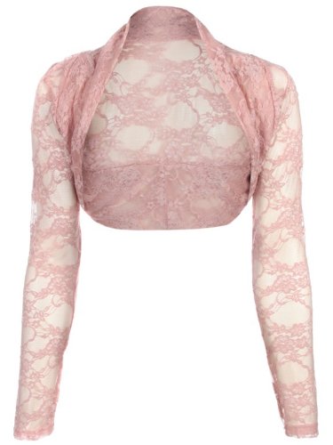Long Sleeve Womens Lace Shrug Size 8 - 12