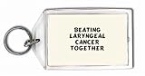 Beating Laryngeal Cancer Together Keychain