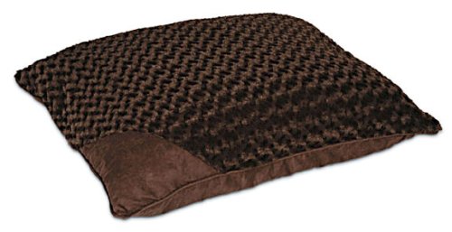 Petmate 27 x 36 Deluxe Swirl Plush Bed, Espresso