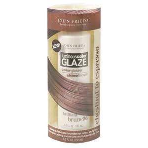 John Frieda Brilliant Brunette Luminous Color Glaze, Chestnut to Espresso, 6.5-Ounce Bottle (Pack of 2)