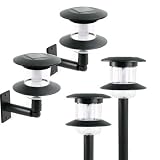 Harvest Brand PVC Two Tiered Solar Lights (Set of 4)