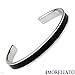 MORELLATO BRACCIALE Collection Majestic Bracelet Made in Black Leather and Stainless steel. Total item weight 19.8g Length 7in