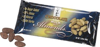 50% Cocoa Creamy Milk with Whole Dry Roasted Almonds-No Sugar Added and Low Carb 2.82 oz.,... by Almonds