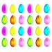 PartySticks Glow Easter Eggs 24pk Bulk Party Favors - Glow in The Dark Egg Party Supplies with 72 Mini Glow Sticks