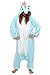 Adult Unisex Blue Unicorn Animal Kigurumi Onesies Pajamas Cosplay Birthday Party Wear