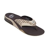 Reef Fanning Sandals w/ Bottle Opener Bottom - Brown Plaid
