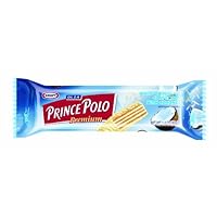 OLZA Prince Polo Coconut White Chocolate Confection with Coconut (1.4-Ounce), 35-Count Bar
