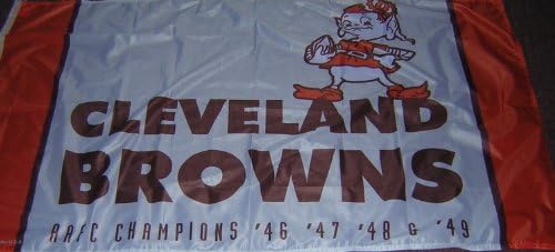 Cleveland Browns Brownie Elf Crown Championship 3x5 Flag Exclusive