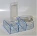 Health & Personal Care : 3-to-go Pill Box Organizer Color Transparent Blue- Made in the USA