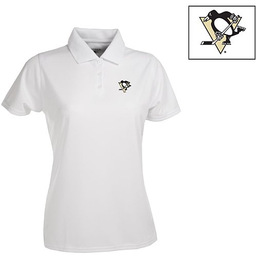Antigua Pittsburgh Penguins Women's Exceed Polo Shirt Medium