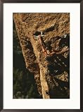 Climber on Smith Rocks, Oregon Subject Framed Art Poster Print by Mark Cosslett, 21x29
