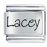 Name Lacey Italian Charms Bracelet Link