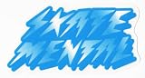 Skate Mental Skateboard Sticker in Blue