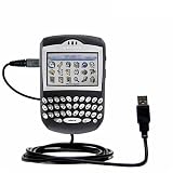 Classic Straight USB Cable for the Blackberry 7210 with Power Hot Sync and Charge capabilities - Gomadic Brand w/ TipExchange Technology
