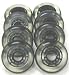 Clear Black 76mm 80A Inline Skate Wheels