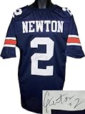 Cam Newton Auburn Tigers NCAA Hand Signed Authentic Style Navy Jersey