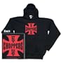 West Coast Choppers - Red Iron Cross Hoodie