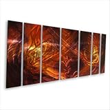 Contemporary Wall Art. Modern Painting on Metal by artist Ash Carl ~ ASH CARL