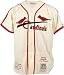 Stan Musial St. Louis Cardinals Autographed 9 Stat Embroidered Patch Mitchell and Ness Jersey