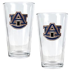 Auburn Tigers NCAA 2pc Pint Ale Glass Set by Great American Products