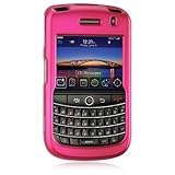 Premium HOT PINK Rubberized Hard Crystal Snap-on Case for Blackberry Tour 9 ....