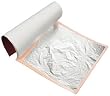 Edible Silver Leaf, 23k. Made in Germany. Pack of 25 3-3/8 Square Sheets
