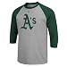 Oakland Athletics Official Logo 3/4 Raglan Shirt - XX-Large