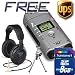 Zoom H4 Handy Recorder + Samson CH700 Headphones + Transcend 8GB SD + Portable Mini Tripod