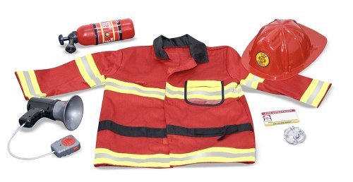 Childrens Toyshop  Toys : Melissa and Doug Fire Chief Costume Deluxe Role Play Set