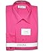 Men's Solid Hot Pink Fuchsia Color Dress Shirt w/Convertible Cuffs