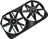 Flex-a-lite 282 Black 15 Electric Dual Puller Fan with Variable Speed Control