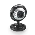 TeckNet USB Webcam Camera, 5 MegaPixel, 5G Lens, Built in Microphone & 6 LED