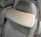 Memory Foam Car Neck Pillow With Headrest Strap,TAN
