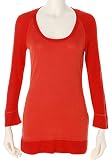 ※SALE※ three dots TEXTURED PIQUE 3/4 SLV PLAYGIRL / スリードッツ : Tシャツ