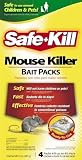 SafeKill Mouse Killer Bait Packs - (2 boxes of 4 each)