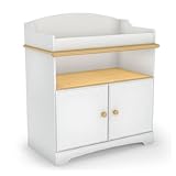 Summertime Collection Changing Table in Pure White/Maple Finish By South Sh ....