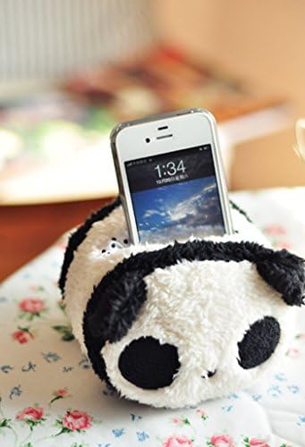 XINJIECHUANG Super Adorable Plush Cell Phone Stand Holder Back White Panda