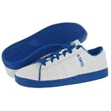 KSWISS K-SWISS Fontes Mens Leather Athletic Tennis Trainers Shoes White/Blue