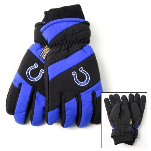 Indianapolis Colts Nylon Shell Thinsulate Lined Ski Gloves