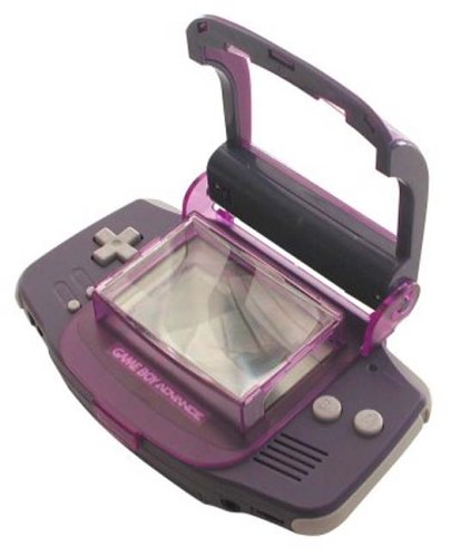 Childrens Toyshop  Video Games : GBA Light Magnifier   1.5x Magnifier & Light  (Purple)