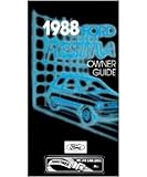 1988 FORD FESTIVA Owners Manual User Guide